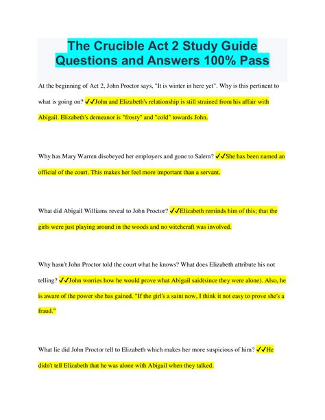 act 2 the crucible quizlet|the crucible act 2 study guide.